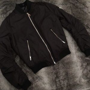 Topshop Black Bomber Jacket